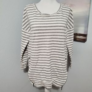 LOFT Stripe Pullover Sweater